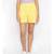 Cotton Washed Shorts  in Yellow