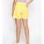 Cotton Washed Shorts  in Yellow