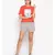 Linen Blend Cotton Women  Shorts in Grey