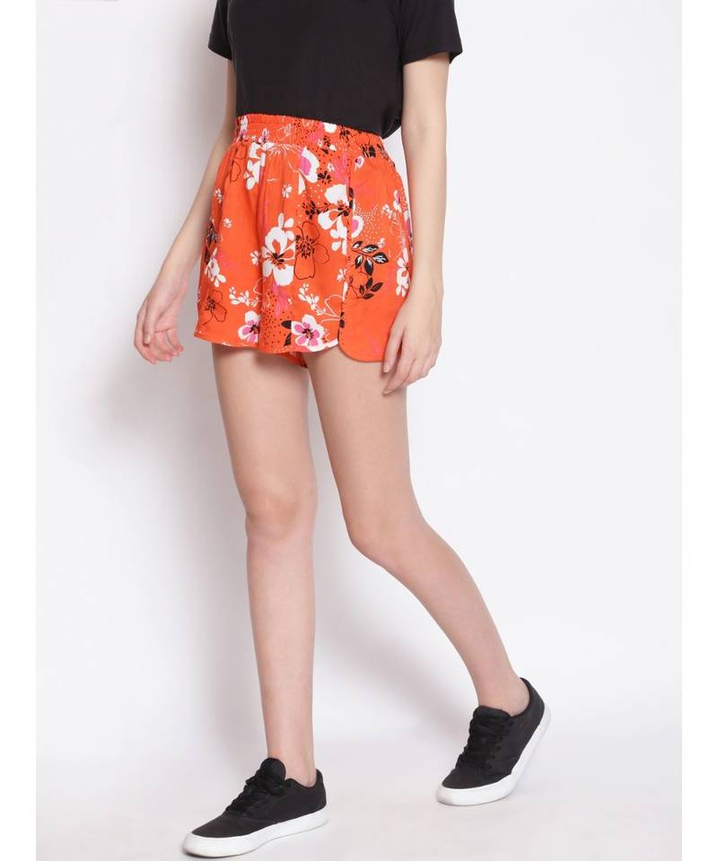 Orange Daffodil Women's Dolphin Shorts