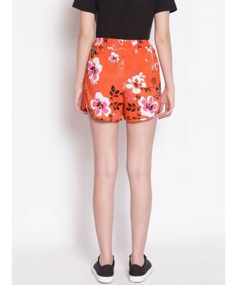 Orange Daffodil Women's Dolphin Shorts 5