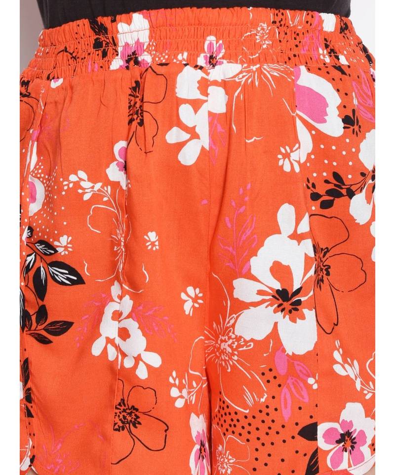 Orange Daffodil Women's Dolphin Shorts