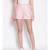 Baby Pink Striped Women's Shorts
