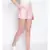 Baby Pink Striped Women's Shorts