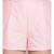 Baby Pink Striped Women's Shorts