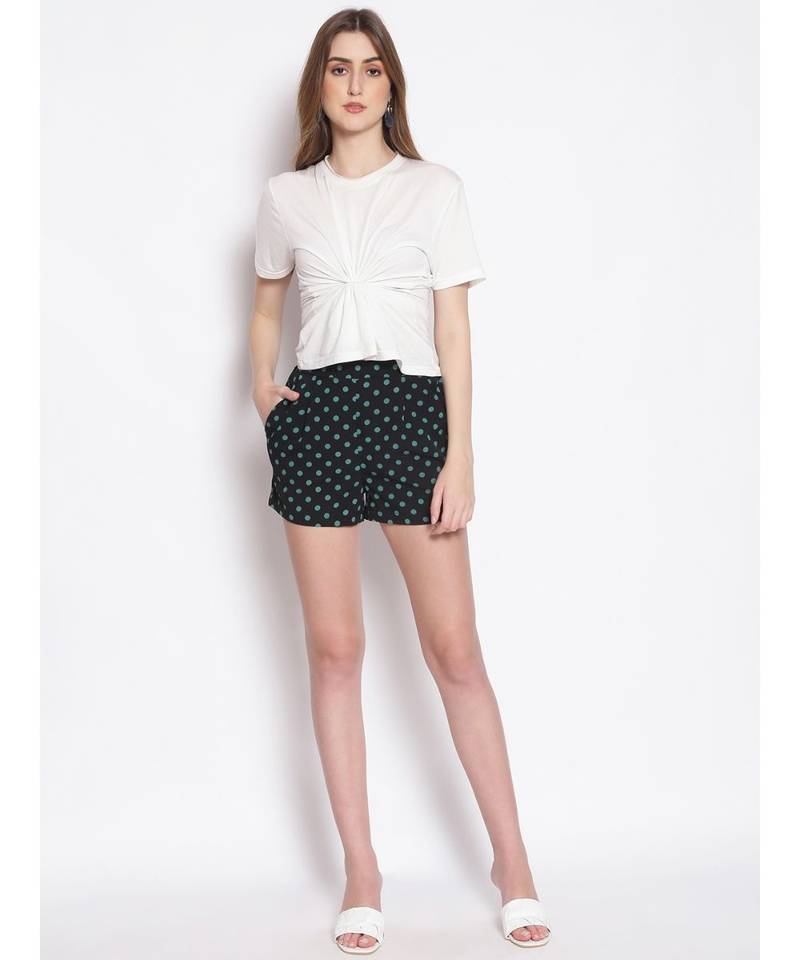 Retro Polka Print Women's Shorts