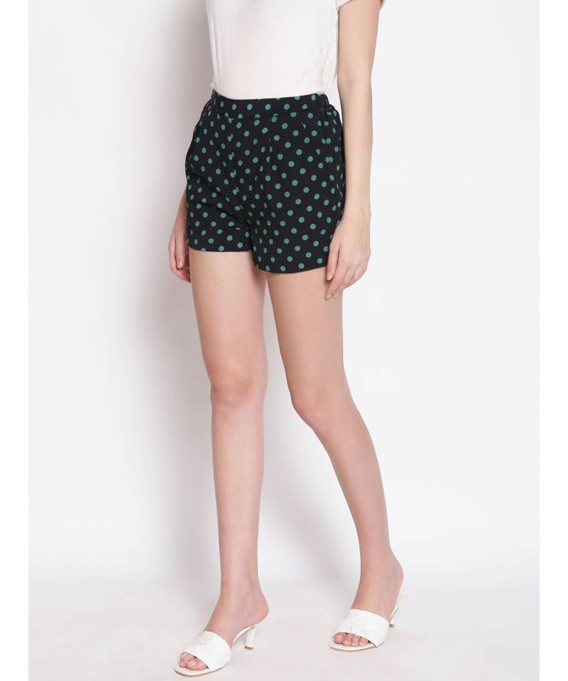 Retro Polka Print Women's Shorts