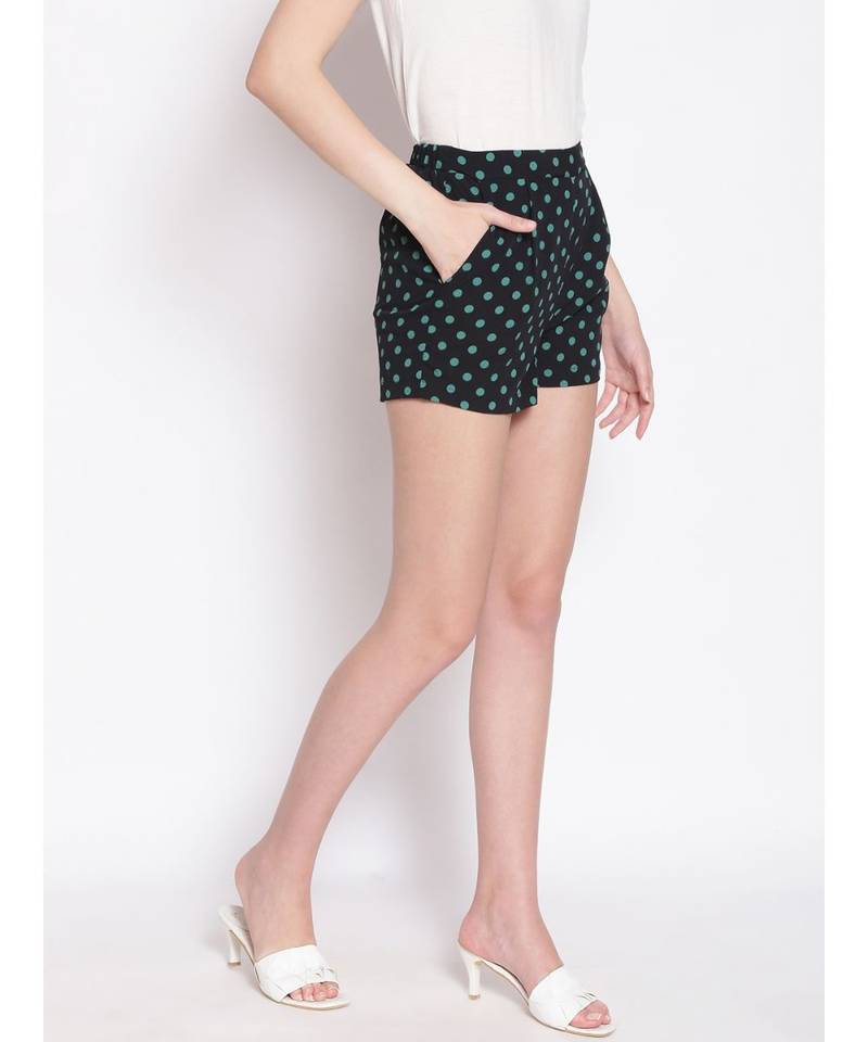 Retro Polka Print Women's Shorts