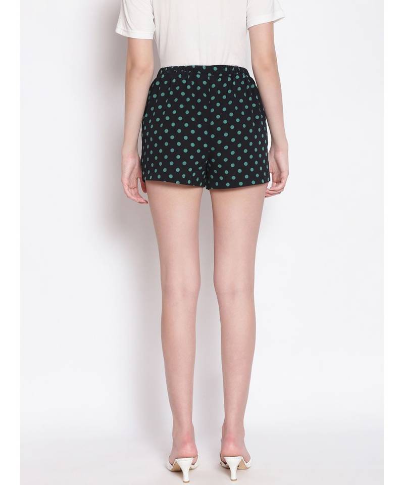 Retro Polka Print Women's Shorts