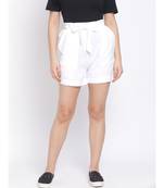 Pearl Shirley Women Linen Blend  Shorts