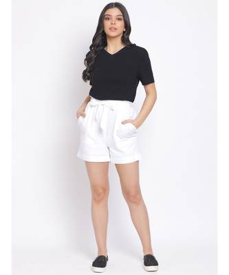 Pearl Shirley Women Linen Blend  Shorts 2