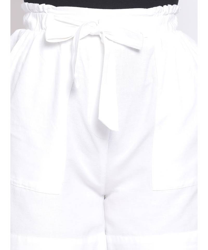 Pearl Shirley Women Linen Blend  Shorts