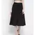 Black East Pleated Women Skirt