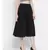 Black East Pleated Women Skirt