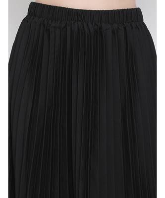 Black East Pleated Women Skirt 6
