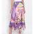 Abstract Print Handkerchief Maxi  Skirt