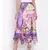 Abstract Print Handkerchief Maxi  Skirt