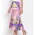 Abstract Print Handkerchief Maxi  Skirt