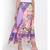 Abstract Print Handkerchief Maxi  Skirt