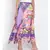 Abstract Print Handkerchief Maxi  Skirt
