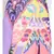 Abstract Print Handkerchief Maxi  Skirt