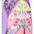 Abstract Print Handkerchief Maxi  Skirt