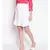 Icy White Women's Trumpet Schiffli Skirt
