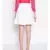 Icy White Women's Trumpet Schiffli Skirt