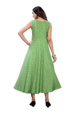 Green printed rayon ethnic-kurtis 2