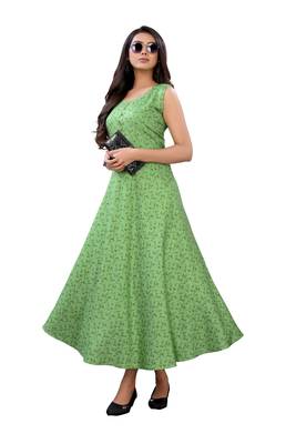 Green printed rayon ethnic-kurtis 4