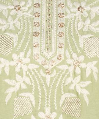 Green embroidered cotton kurtas-and-kurtis 4
