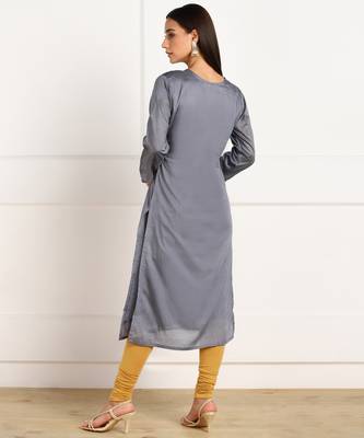 Grey embroidered chanderi kurtas-and-kurtis 2