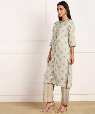 Multicolor printed crepe kurtas-and-kurtis 3