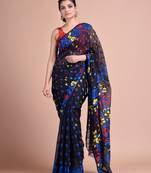 Multicolor Woven Cotton Silk Saree Without Blouse