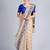Beige woven cotton silk saree 