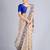 Beige woven cotton silk saree 