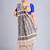 Beige woven cotton silk saree 