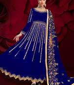 Royal Blue Georgette Anarkali Salwar Kameez