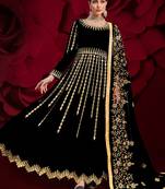Black Georgette Anarkali Salwar Kameez