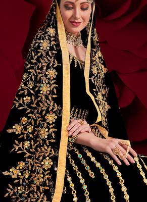 Black Georgette Anarkali Salwar Kameez 2