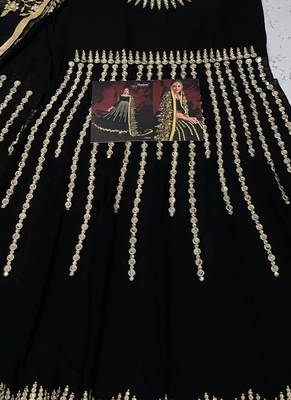 Black Georgette Anarkali Salwar Kameez 3