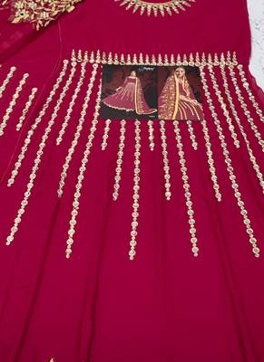 Rani Pink Georgette Anarkali Salwar Kameez 3