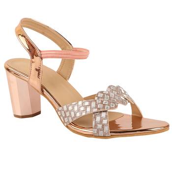 Do Bhai Women Stylish Heeled Sandals 1