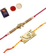 Stylish Bhaiya Rakhi " I LOVE MY BROTHER" Designer Pendent With Designer Look "Elephant" Rakhi