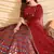 Maroon Pigment Foil Printed Taffeta Silk Semi Stitched Partywear lehenga