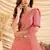 Pink Pigment Foil Printed Taffeta Silk Semi Stitched Partywear lehenga