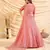 Pink Pigment Foil Printed Taffeta Silk Semi Stitched Partywear lehenga