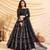 Black Frensh Silk Zari and 3mm sequins embroidered lehenga choli for party