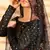 Black Frensh Silk Zari and 3mm sequins embroidered lehenga choli for party