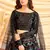 Black Frensh Silk Zari and 3mm sequins embroidered lehenga choli for party